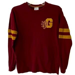 Harry Potter Gryffindor Maroon and Gold Long Sleeve Tee Size XXS